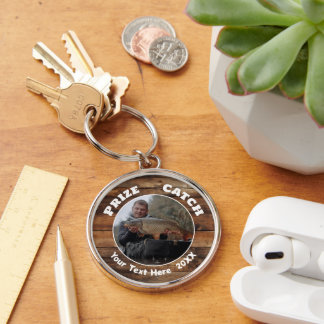 Fishing Prize Catch Photo Commemorative Keychain