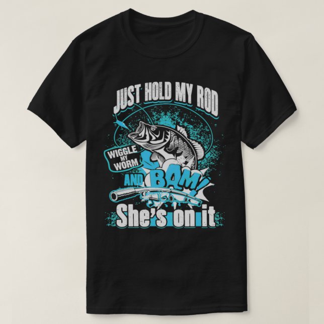 Fishing Quote Fisherman Retro Funny Gift T-Shirt (Design Front)