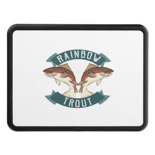fishing rainbow trout hitch cover