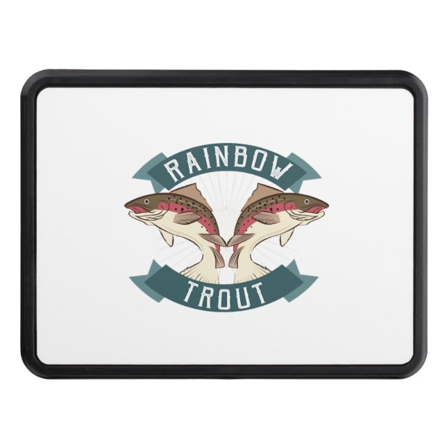 fishing rainbow trout hitch cover (Front)