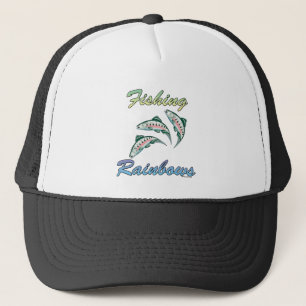 Fishing Rainbows Fishing Rainbow Trout Trucker Hat