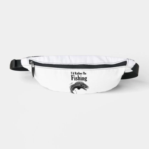 fishing rather be fish fanny pack