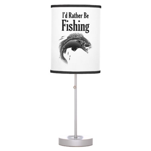 fishing rather be fish table lamp