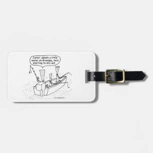 Fishing Reeds Luggage Tag