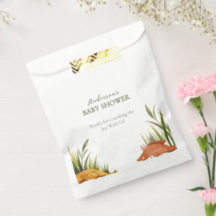 Fishing Reel Excited Little Fisherman Baby Shower Favor Bag