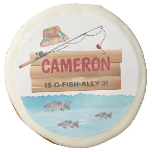 50th birthday coolie, personalized fishing reel birthday beverage