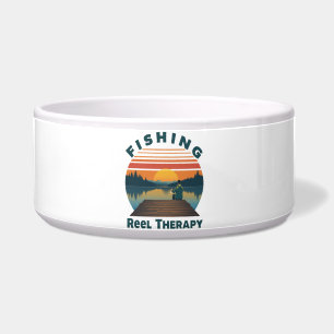 Fishing Reel Therapy Dad Bowl