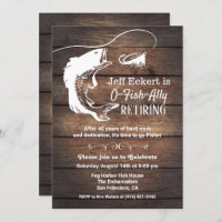 Fishing Retirement Invitation
