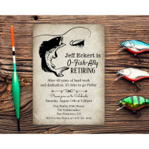 Fishing Retirement Invitation