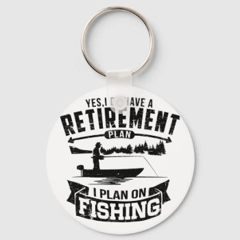 Fishing Retirement Keychain by mcgags at Zazzle