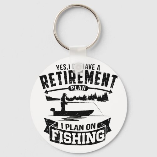 Fishing Retirement Keychain