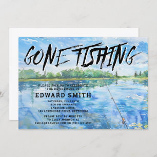 Fishing Retirement Party Invitation