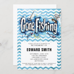Fishing Retirement Party Invitation