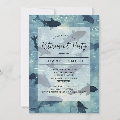Fishing Retirement Party Invitation