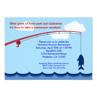 Fishing Retirement Party Invitation