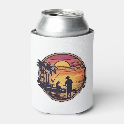 Fishing Retro Fishing Fish Can Cooler