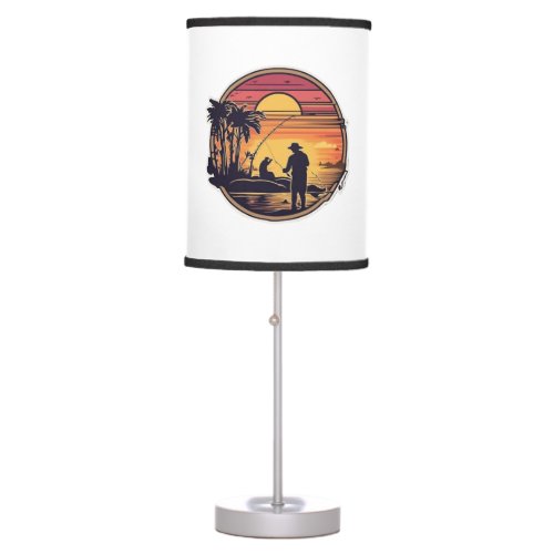 Fishing Retro Fishing Fish Table Lamp