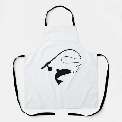 Fishing rod and fish apron