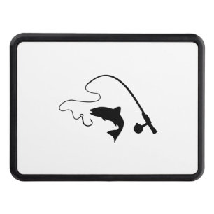 Fishing rod and fish, fishing hitch cover