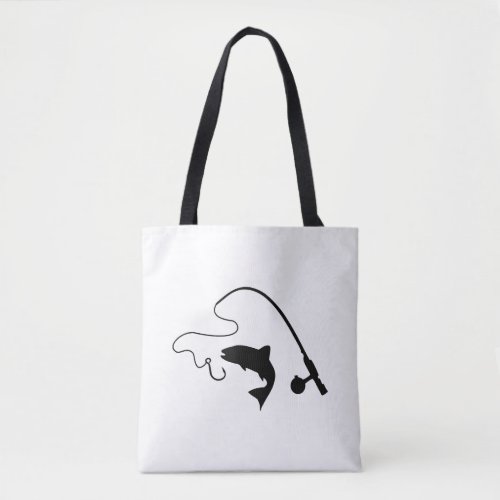 Fishing rod and fish fishing tote bag