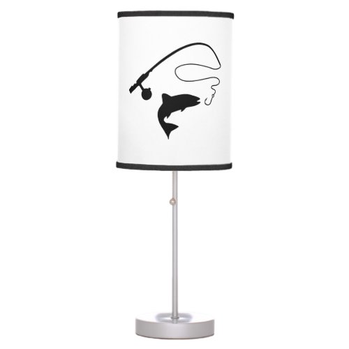 Fishing rod and fish table lamp