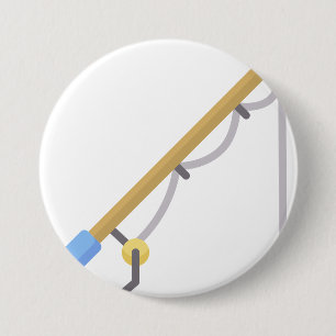 Fishing rod button