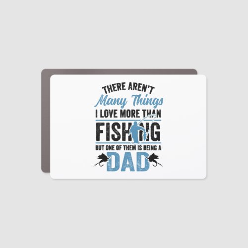 Fishing Rod Fisher Fish Fisherman Fishing Dad Car Magnet