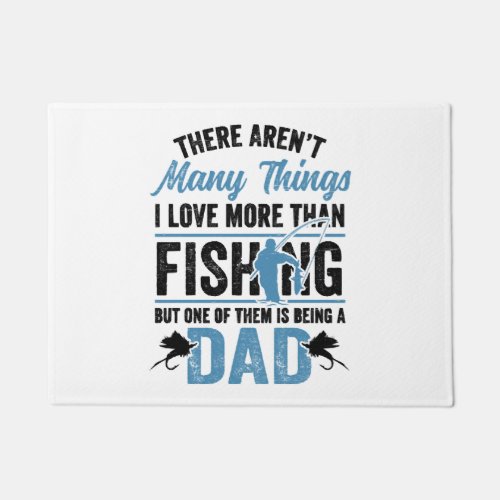 Fishing Rod Fisher Fish Fisherman Fishing Dad Doormat