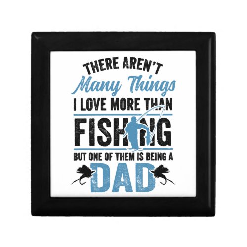Fishing Rod Fisher Fish Fisherman Fishing Dad Gift Box
