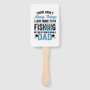 Fishing Rod Fisher Fish Fisherman Fishing Dad Hand Fan
