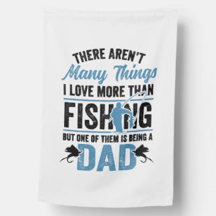 Fishing Rod Fisher Fish Fisherman Fishing Dad House Flag