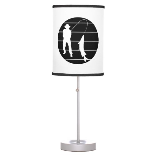 Fishing rod fishing fishing tournament table lamp