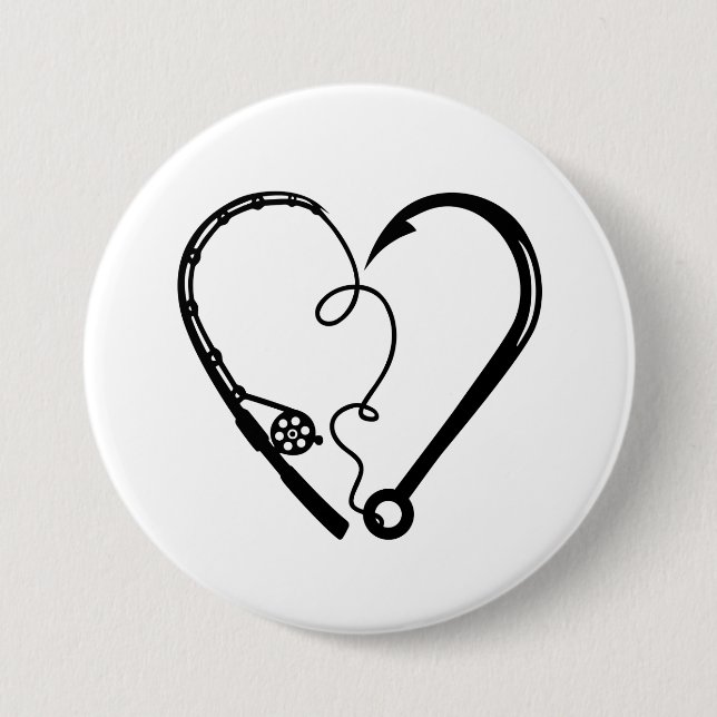 FISHING ROD HEART HOOK BUTTON (Front)