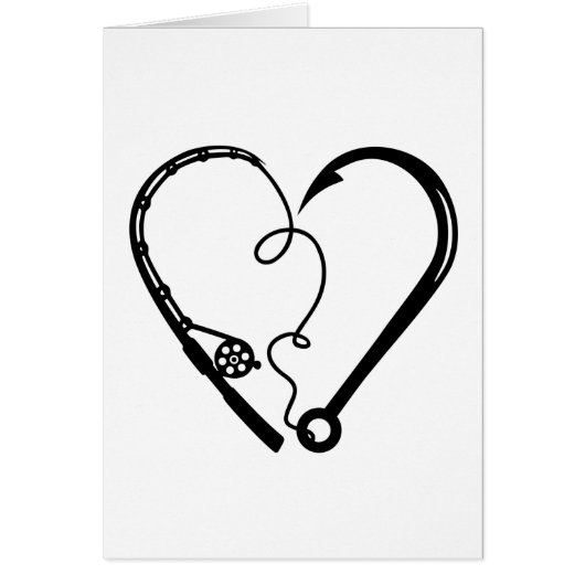 FISHING ROD HEART HOOK CARDS (Front)