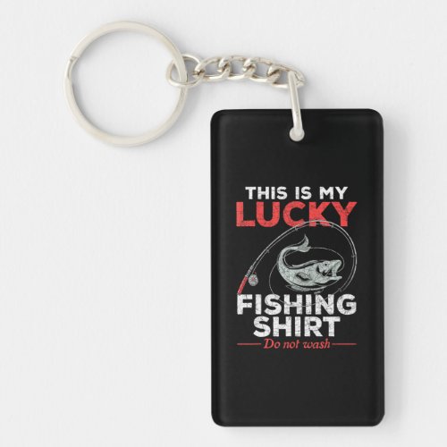 Fishing Rod This Is My Lucky Fishing Funny Keychain