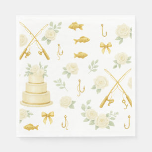 Fishing rod Weding themed for Fishing lovers  Napkins