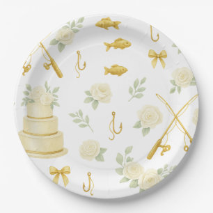 Fishing rod Weding themed for Fishing lovers Paper Plates