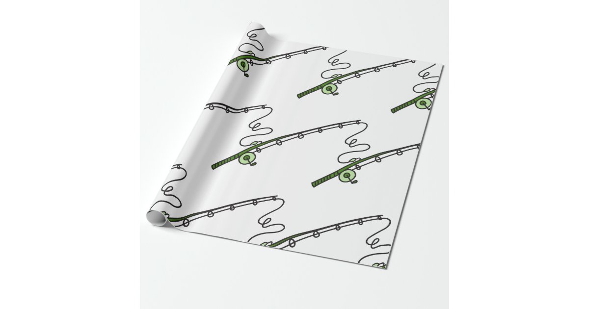 Fishing Rod Wrapping Paper