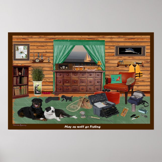 Fishing Room 22.5 X 15 Poster (Front)