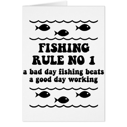 Fishing Rule No 1 Cards (Front)