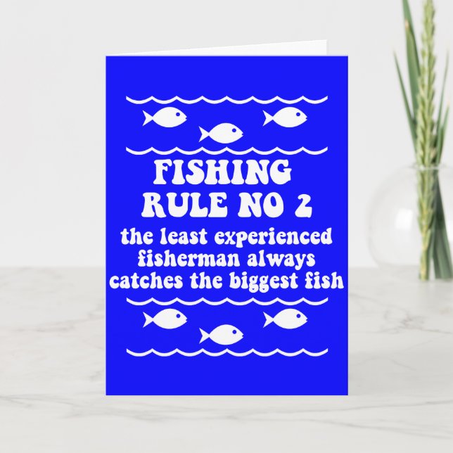 Fishing Rule No 2 Card (Front)