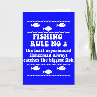 Fishing Rule No 2 Card