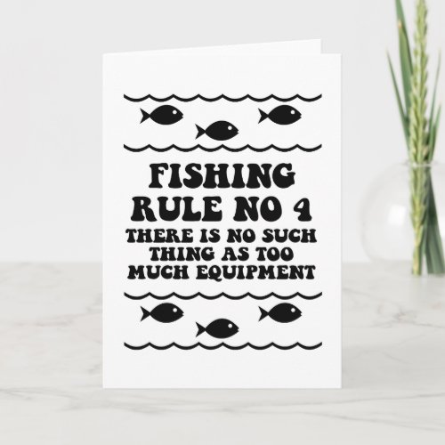 Fishing Rule No 4 Card