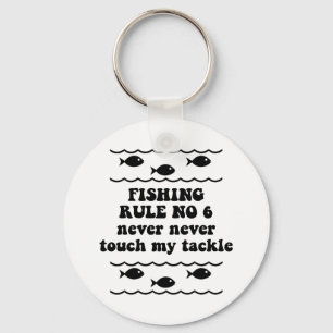 Fishing Rule No 6 Keychain