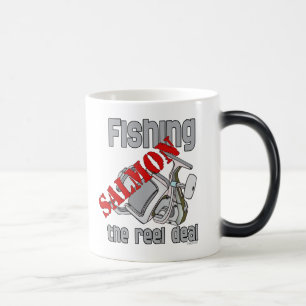 Fishing Salmon The Reel Deal Fishing Shirt Color Morph Mug