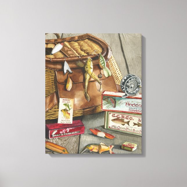 Fishing Satchel Canvas Print (Front)