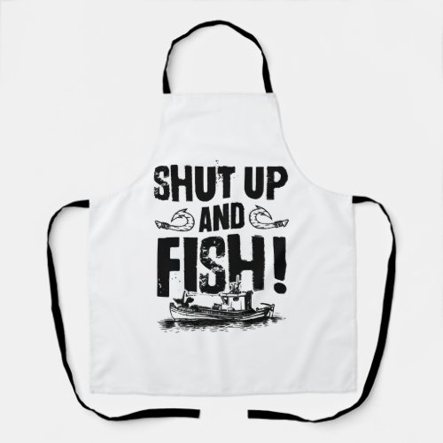 Fishing saying fishing apron