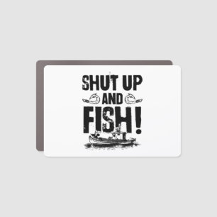 Fishing saying fishing car magnet