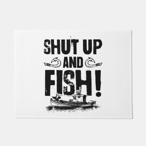 Fishing saying fishing doormat