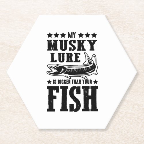 Fishing Saying Fishing Fish Paper Coaster